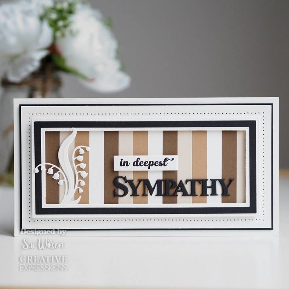 Creative Expressions Sue Wilson Craft Die & Stamp Bold Words Sympathy (CEDSD018) (OUTLET) Creative Expressions Sue Wilson Craft Die & Stamp Bold Words Sympathy (CEDSD018) (OUTLET)