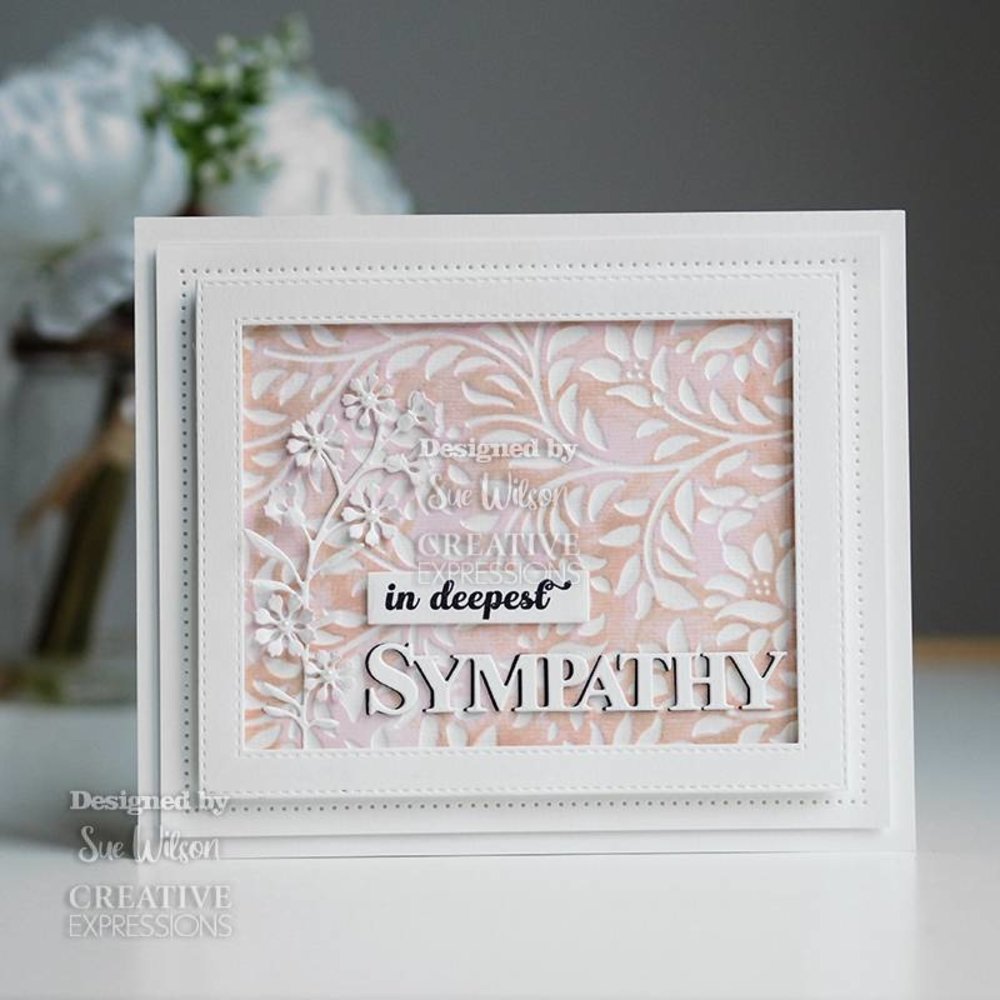 Creative Expressions Sue Wilson Craft Die & Stamp Bold Words Sympathy (CEDSD018) (OUTLET) Creative Expressions Sue Wilson Craft Die & Stamp Bold Words Sympathy (CEDSD018) (OUTLET)