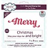 Sue Wilson Craft Die & Stamp Festive Collection Merry (CEDSD023) (OUTLET)