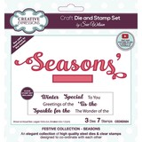 Creative Expressions Sue Wilson Craft Die & Stamp Festive Collection Seasons (CEDSD024) (OUTLET)