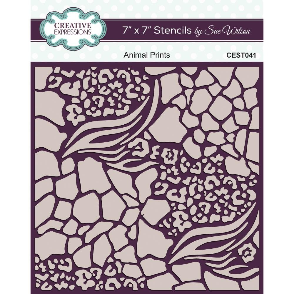 Creative Expressions Sue Wilson Stencil 7x7 Inch Animal Prints (CEST041) (OUTLET) Creative Expressions Sue Wilson Stencil 7x7 Inch Animal Prints (CEST041) (OUTLET)