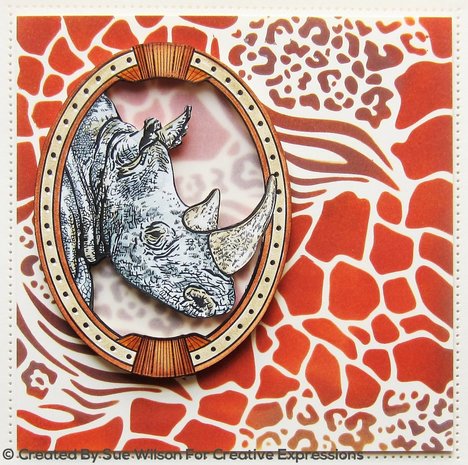 Creative Expressions Sue Wilson Stencil 7x7 Inch Animal Prints (CEST041) (OUTLET) Creative Expressions Sue Wilson Stencil 7x7 Inch Animal Prints (CEST041) (OUTLET)