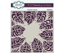 Creative Expressions Sue Wilson Stencil 7x7 Inch Tropical Leaves (CEST042)