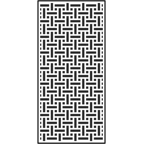 Creative Expressions Sue Wilson Stencil Slimline Basket Weave (CEST037) (OUTLET)