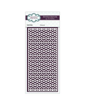 Creative Expressions Sue Wilson Stencil Slimline Chevron (CEST038) (OUTLET)