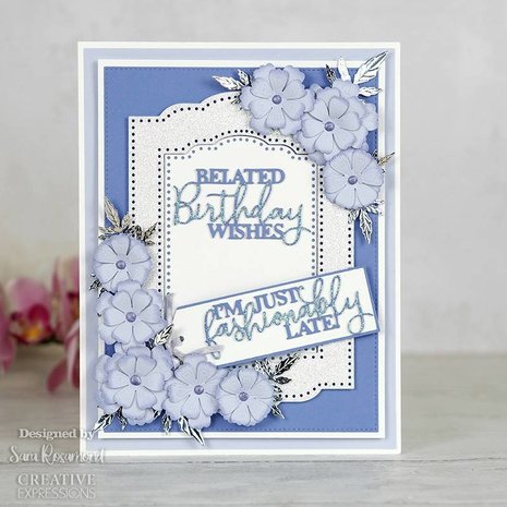 Creative Expressions Sue Wilson Craft Die Mini Expressions Duos Belated Birthday (CEDME091) (OUTLET) Creative Expressions Sue Wilson Craft Die Mini Expressions Duos Belated Birthday (CEDME091) (OUTLET)