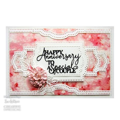 Creative Expressions Sue Wilson Craft Die Mini Expressions Duos Happy Anniversary (CEDME096) (OUTLET)