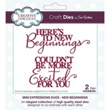 Creative Expressions Sue Wilson Craft Die Mini Expressions Duos New Beginnings (CEDME093) (OUTLET)