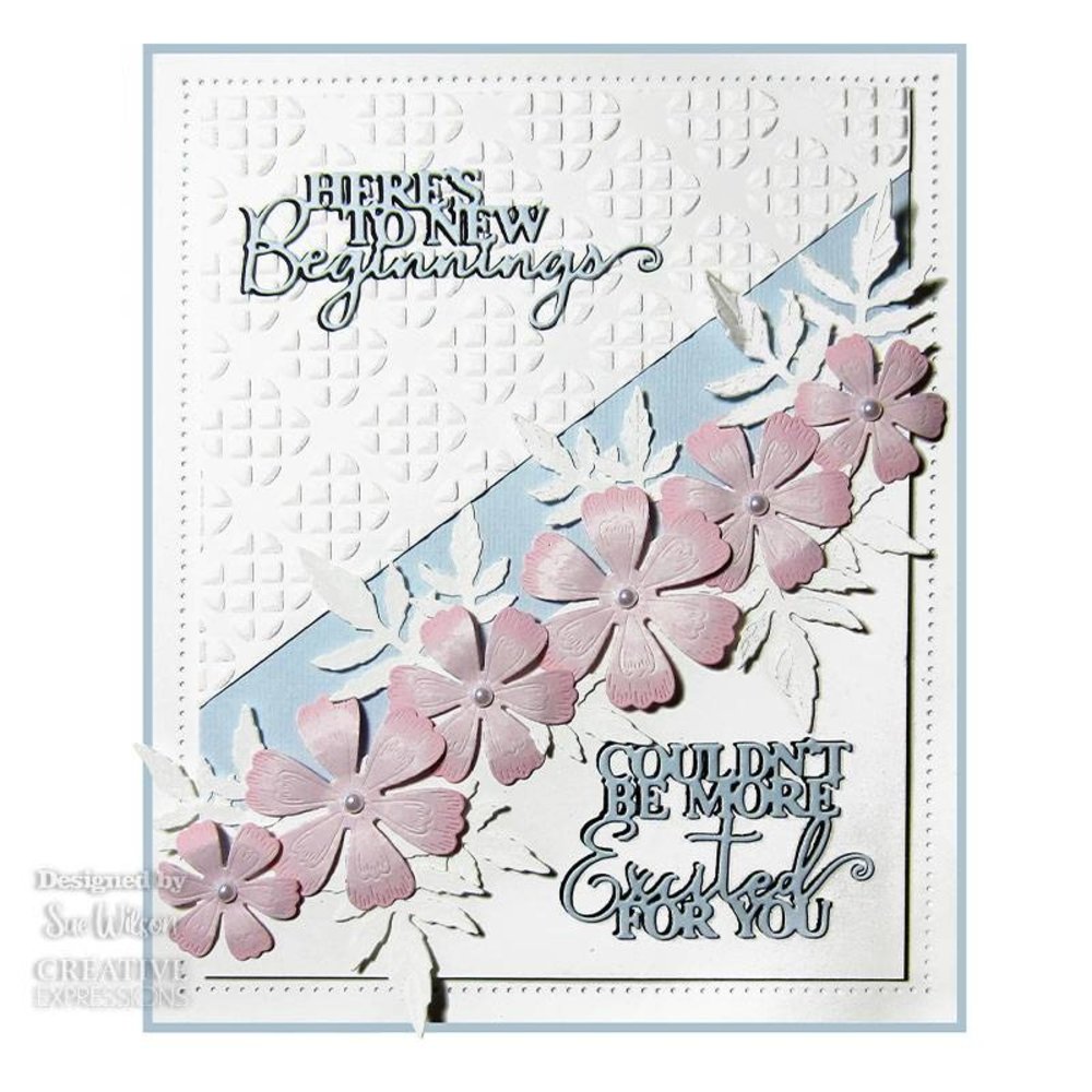 Creative Expressions Sue Wilson Craft Die Mini Expressions Duos New Beginnings (CEDME093) (OUTLET)