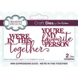 Creative Expressions Sue Wilson Craft Die Mini Expressions Duos We're In This Together (CEDME094) (OUTLET)