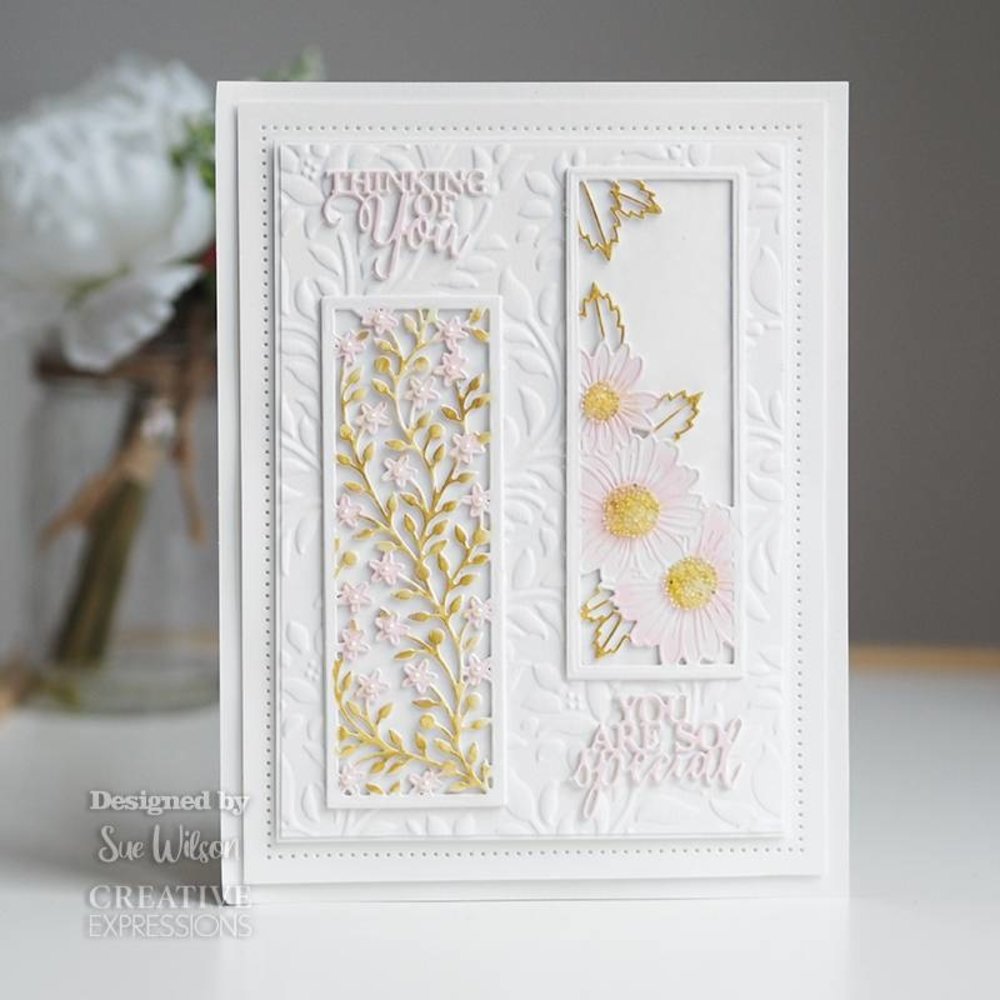 Creative Expressions Sue Wilson Craft Die Floral Panels Daisy (CED2052) (OUTLET) Creative Expressions Sue Wilson Craft Die Floral Panels Daisy (CED2052) (OUTLET)