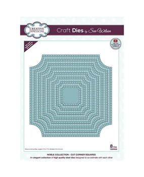 Creative Expressions Sue Wilson Craft Die Noble Collection Cut Corner Squares (CED5533) (OUTLET) Creative Expressions Sue Wilson Craft Die Noble Collection Cut Corner Squares (CED5533) (OUTLET)