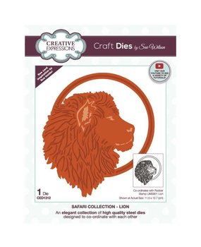 Creative Expressions Sue Wilson Craft Die Safari Collection Lion (CED1312) (OUTLET)