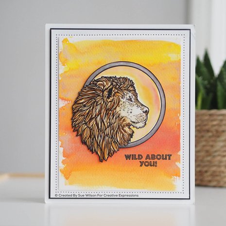 Creative Expressions Sue Wilson Craft Die Safari Collection Lion (CED1312) (OUTLET)
