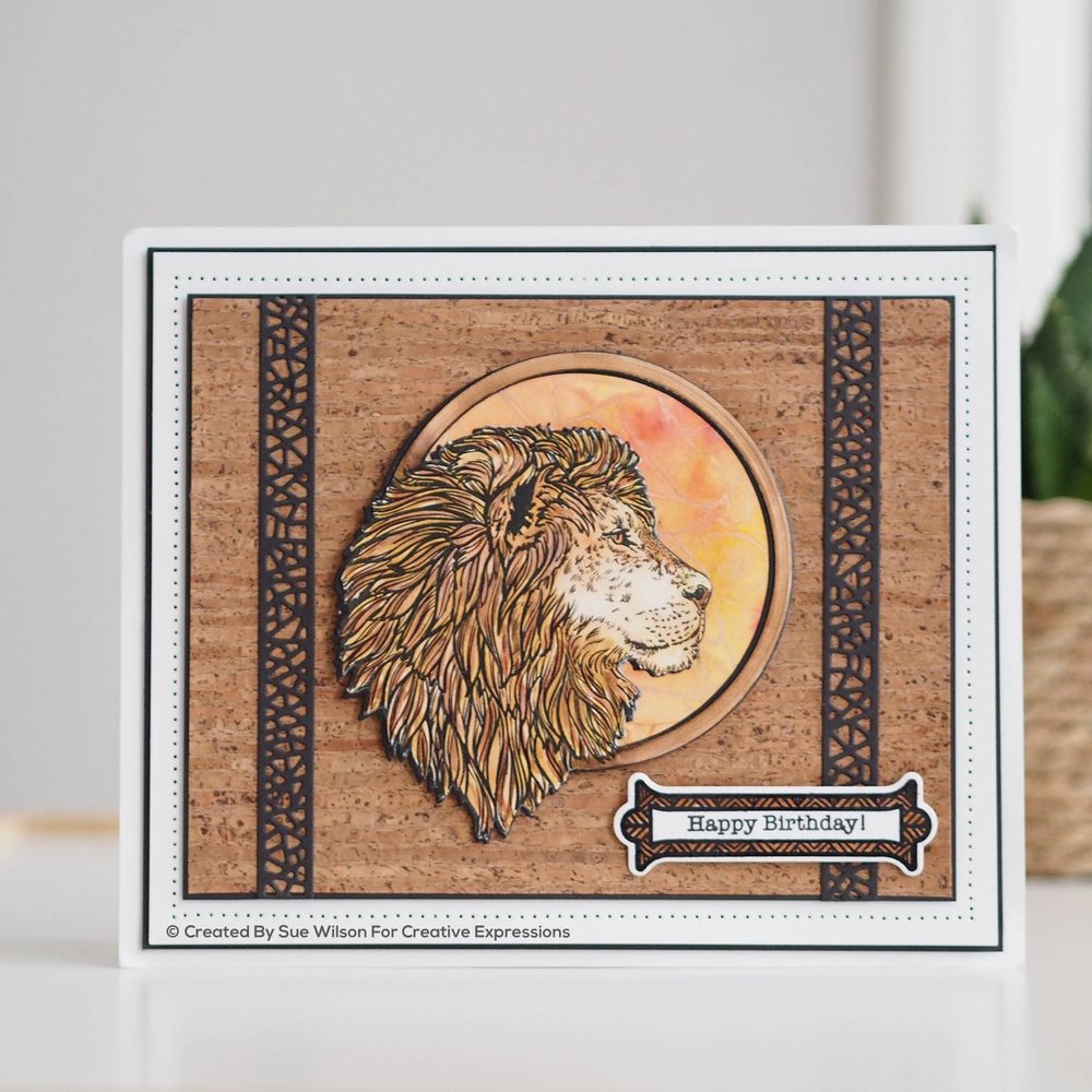 Creative Expressions Sue Wilson Craft Die Safari Collection Lion (CED1312) (OUTLET)