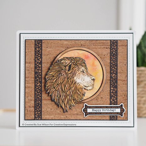 Creative Expressions Sue Wilson Craft Die Safari Collection Lion (CED1312) (OUTLET)