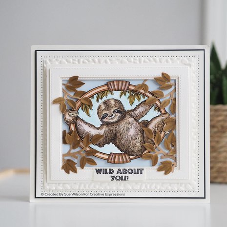 Creative Expressions Sue Wilson Craft Die Safari Collection Sloth (CED1313) (OUTLET)
