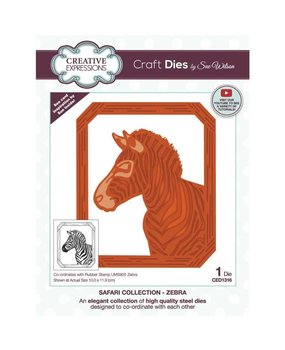 Creative Expressions Sue Wilson Craft Die Safari Collection Zebra (CED1316) (OUTLET)