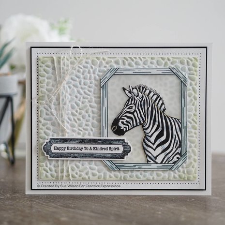 Creative Expressions Sue Wilson Craft Die Safari Collection Zebra (CED1316) (OUTLET)