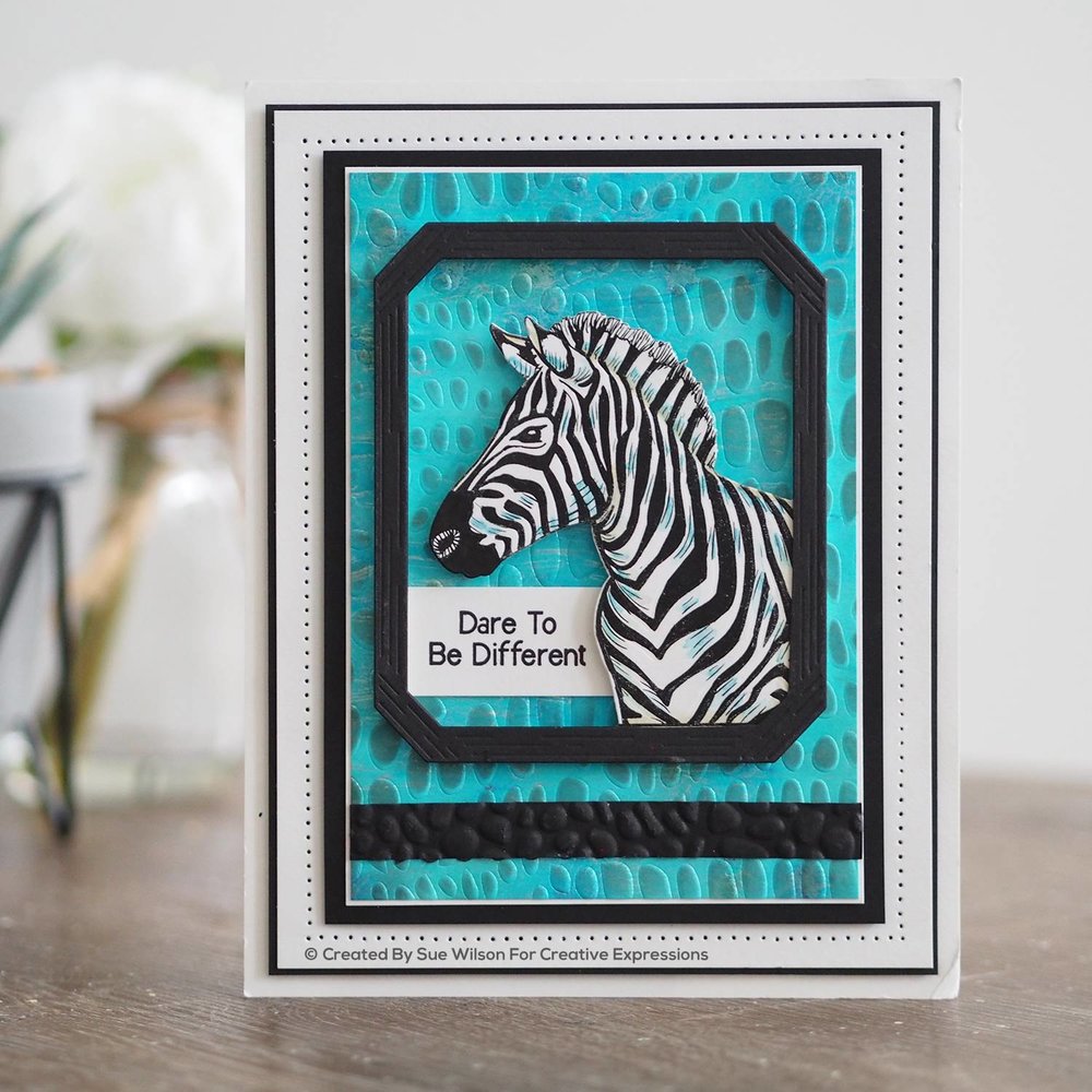 Creative Expressions Sue Wilson Craft Die Safari Collection Zebra (CED1316) (OUTLET)