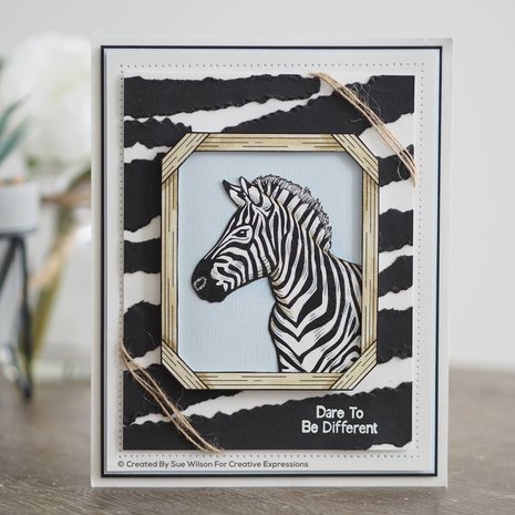 Creative Expressions Sue Wilson Craft Die Safari Collection Zebra (CED1316) (OUTLET)