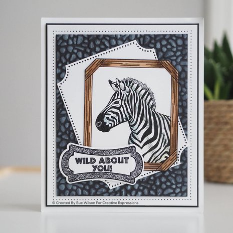 Creative Expressions Sue Wilson Craft Die Safari Collection Zebra (CED1316) (OUTLET)