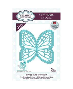 Creative Expressions Sue Wilson Craft Die Shaped Cards Butterfly (CED2152) (OUTLET)
