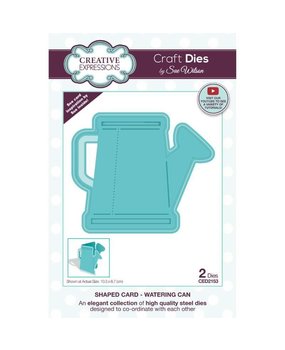 Creative Expressions Sue Wilson Craft Die Shaped Cards Watering Can (CED2153) (OUTLET)