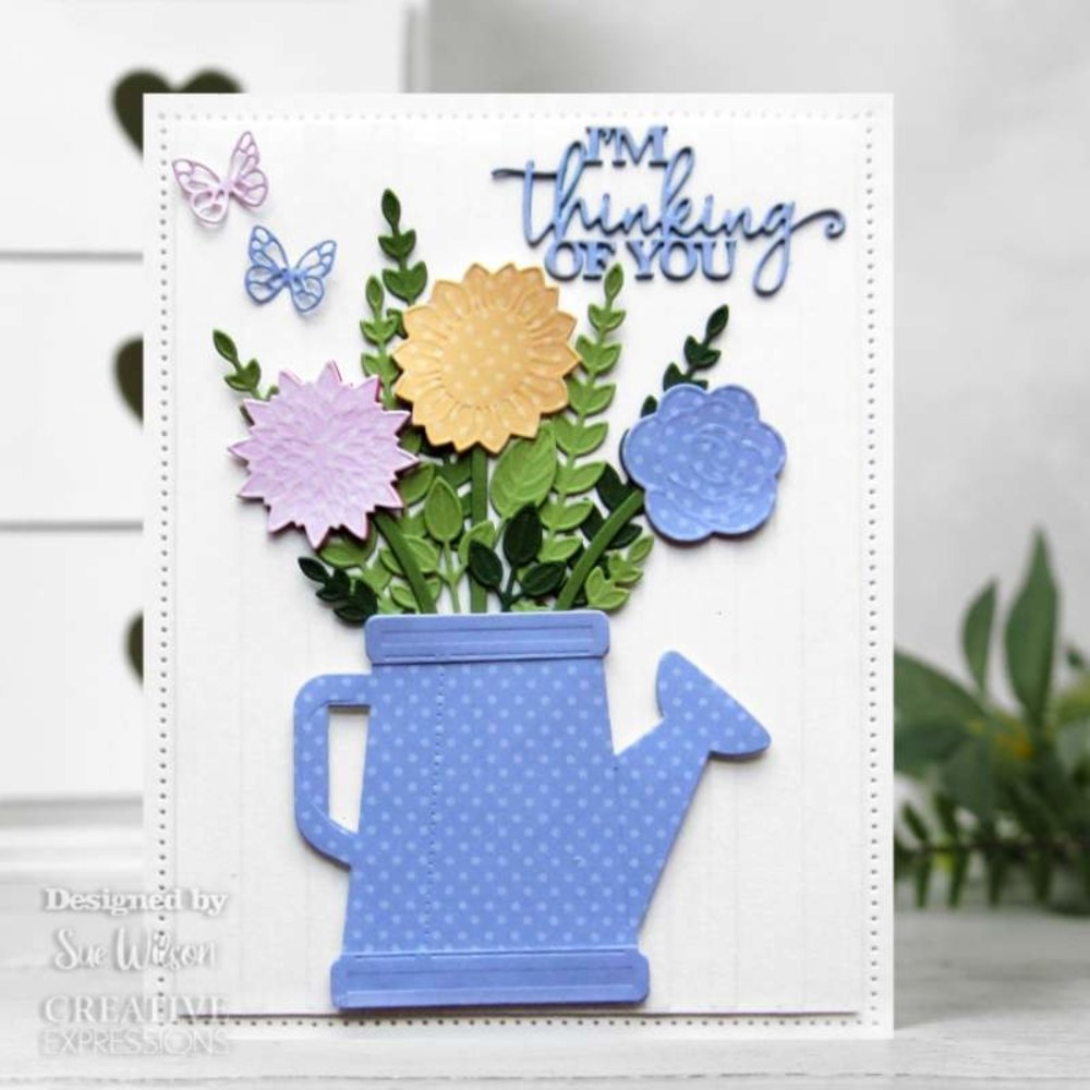 Creative Expressions Sue Wilson Craft Die Shaped Cards Watering Can (CED2153) (OUTLET)