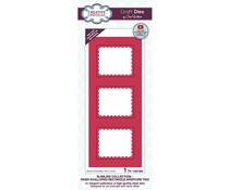 Creative Expressions Sue Wilson Craft Die Slimline Collection Aperture Trio Inner Scalloped Rectangle (CED1263)