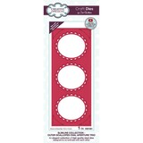 Creative Expressions Sue Wilson Craft Die Slimline Collection Aperture Trio Outer Scalloped Oval (CED1261) (OUTLET)