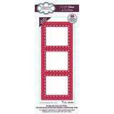 Creative Expressions Sue Wilson Craft Die Slimline Col. Aperture Trio Outer Scalloped Rectangle (CED1264) (OUTLET)