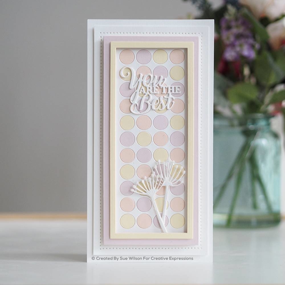 Creative Expressions Sue Wilson Craft Die Slimline Collection Large Circles Background (CED1253) (OUTLET) Creative Expressions Sue Wilson Craft Die Slimline Collection Large Circles Background (CED1253) (OUTLET)