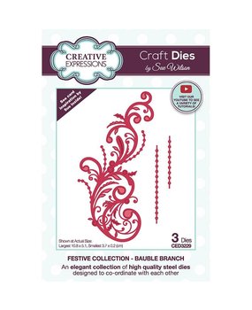 Creative Expressions Sue Wilson Craft Die Festive Collection Bauble Branch (CED3229) (OUTLET) Creative Expressions Sue Wilson Craft Die Festive Collection Bauble Branch (CED3229) (OUTLET)