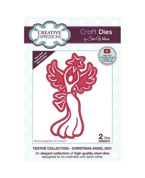 Creative Expressions Sue Wilson Craft Die Festive Collection Christmas Angel (CED3213) (OUTLET)