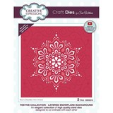 Creative Expressions Sue Wilson Craft Die Festive Collection Layered Snowflake Background (CED3215) (OUTLET)