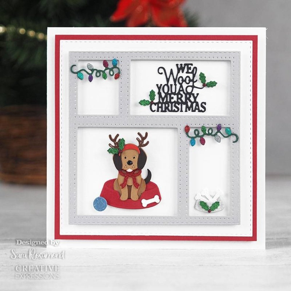 Creative Expressions Sue Wilson Craft Die Festive Collection Meowy Christmas (CED3224) (OUTLET)