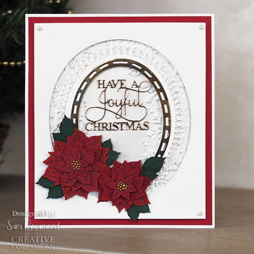 Creative Expressions Sue Wilson Craft Die Festive Collection Ornate Oval Frame (CED3217) (OUTLET)