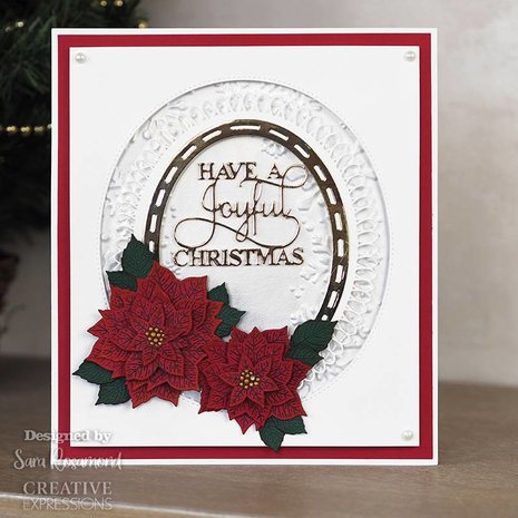 Creative Expressions Sue Wilson Craft Die Festive Collection Ornate Oval Frame (CED3217) (OUTLET)