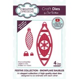 Creative Expressions Sue Wilson Craft Die Festive Collection Snowflake Baubles (CED3227) (OUTLET)