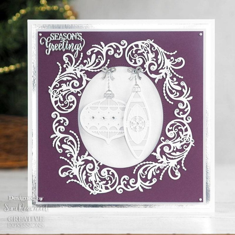 Creative Expressions Sue Wilson Craft Die Festive Collection Snowflake Baubles (CED3227) (OUTLET)