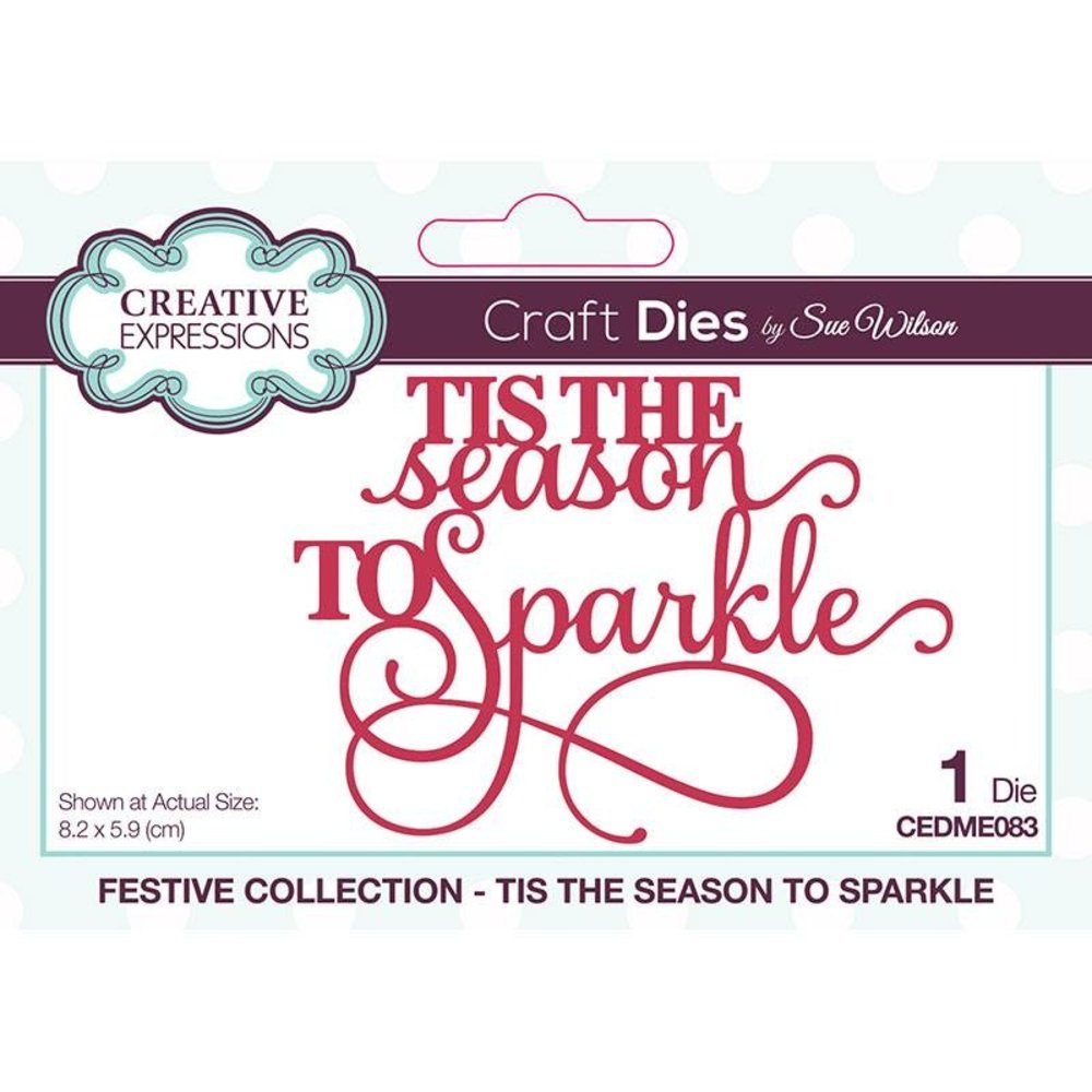 Creative Expressions Sue Wilson Craft Die Festive Collection Tis The Season To Sparkle (CEDME083) (OUTLET) Creative Expressions Sue Wilson Craft Die Festive Collection Tis The Season To Sparkle (CEDME083) (OUTLET)