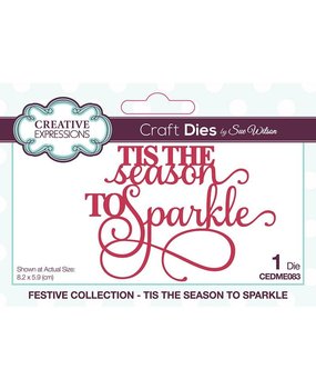 Creative Expressions Sue Wilson Craft Die Festive Collection Tis The Season To Sparkle (CEDME083) (OUTLET) Creative Expressions Sue Wilson Craft Die Festive Collection Tis The Season To Sparkle (CEDME083) (OUTLET)