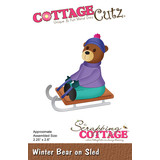 Scrapping Cottage Winter Bear on Sled (CC-960) (OUTLET)