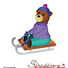 Scrapping Cottage Winter Bear on Sled (CC-960) (OUTLET) Scrapping Cottage Winter Bear on Sled (CC-960) (OUTLET)