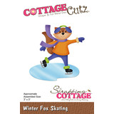 Scrapping Cottage Winter Fox Skating (CC-964) (OUTLET)