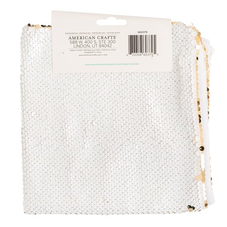 We R Makers Heat Transfer Blank Sequin Pillow Gold/White (660379) (OUTLET) We R Makers Heat Transfer Blank Sequin Pillow Gold/White (660379) (OUTLET)