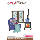 Scrapping Cottage Winter Mouse by Woodstove (CC-968) (OUTLET)
