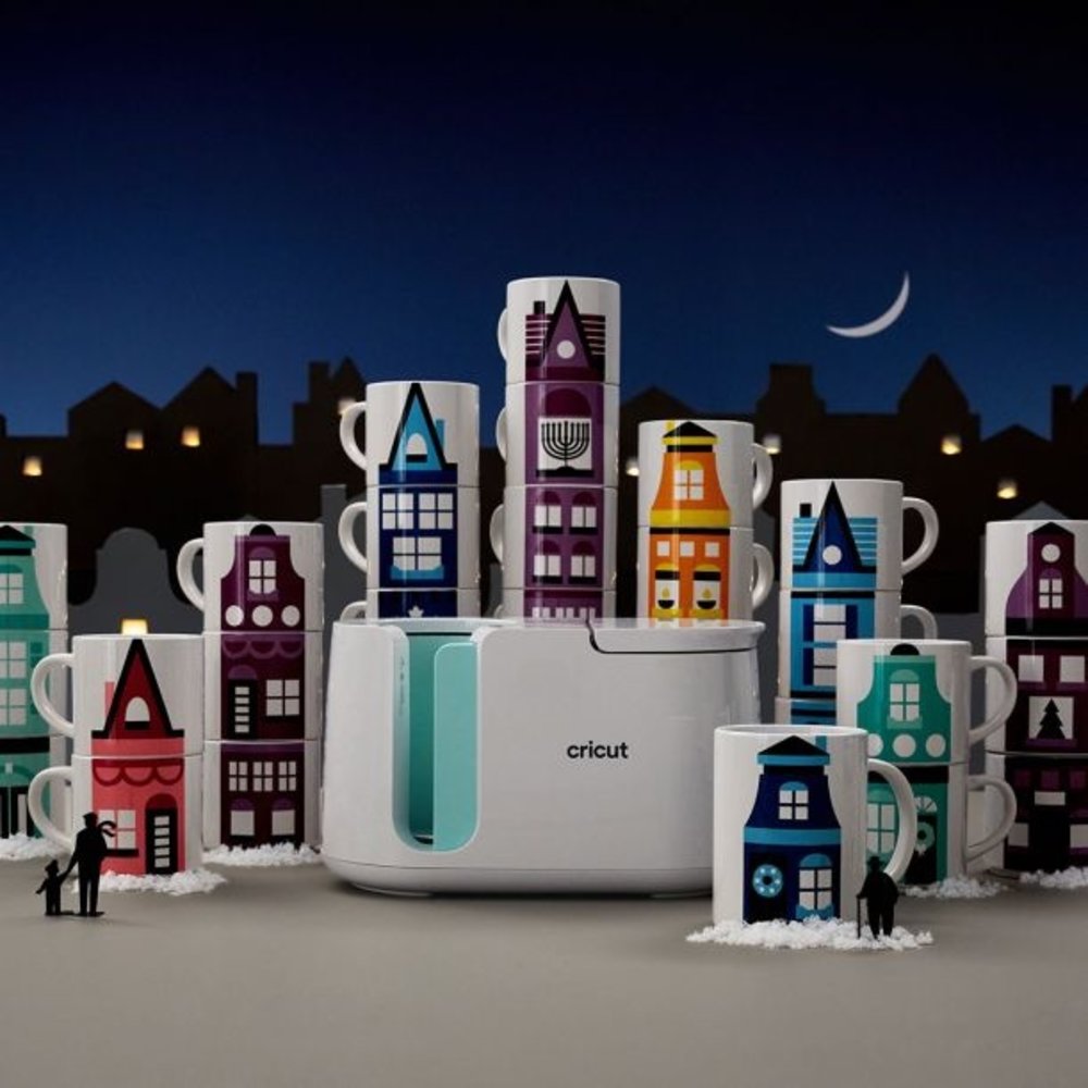 Cricut Ceramic Mug Blank White Stackable 300ml (4pcs) (2009392)