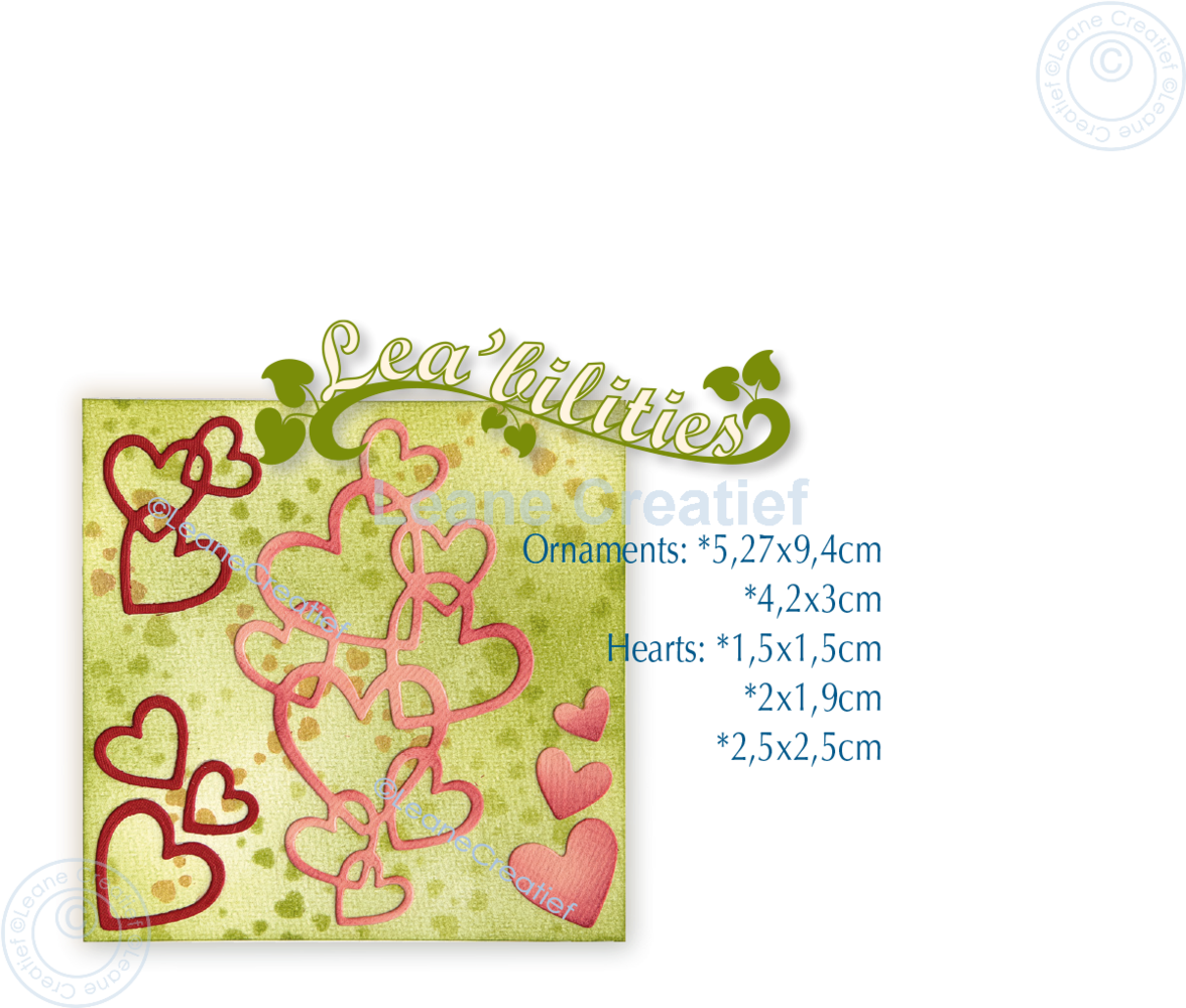Leane Creatief Heart Ornaments Dies (45.7866) (DISCONTINUED) Leane Creatief Heart Ornaments Dies (45.7866) (DISCONTINUED)